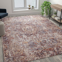 Flash Furniture RC-EG-2021-2-810-GG Artisan Old English Style Traditional Rug - 8' x 10' - Red